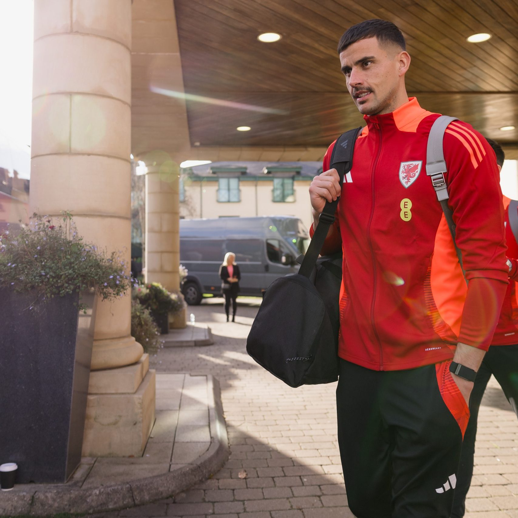 PONTYCLUN, WALES - 14 NOVEMBER 2024: Wales' goalkeeper Karl Darlow as the squad travels to Turkey ahead of the 2025 UEFA Nations League fixture against Turkey at Kadir Has Stadium on the 16th of November (Pic by John Smith/FAW)