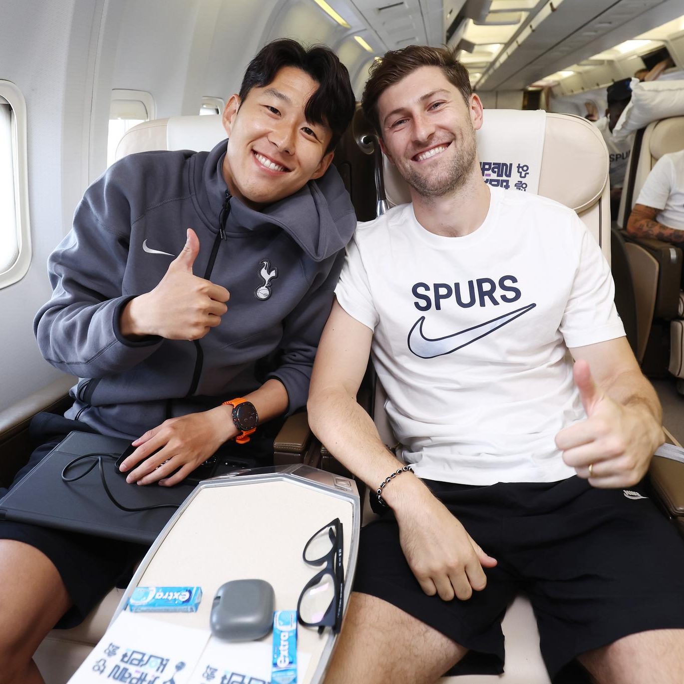 Heung-Min Son and Ben Davies of Tottenham Hotspur
Tottenham Hotspur Team Travel Images 2024